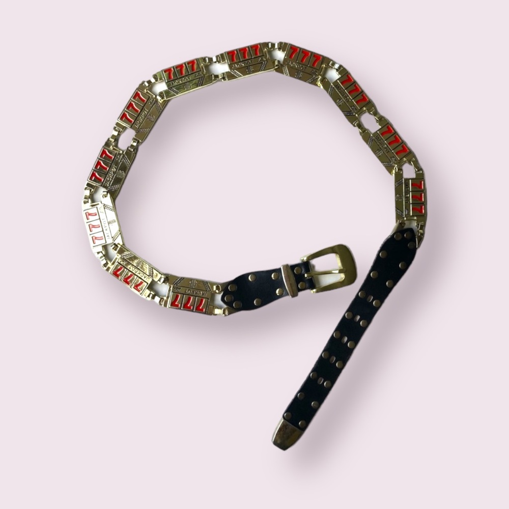 Retro 777 Jackpot Lucky Novelty Belt Large